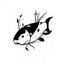 pez koi tattoo design idea