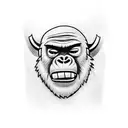 Gorillaz tattoo design idea