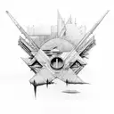 pink floyd tattoo design idea