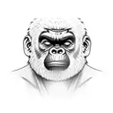 Gorillaz tattoo design idea