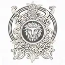 versace logo tattoo design idea