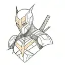  small Deathstroke tattoo design idea