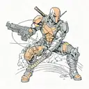  Deathstroke tattoo design idea