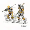  Deathstroke tattoo design idea