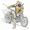  Deathstroke tattoo design idea