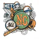 ny Mets jets Knicks rangers tattoo design idea