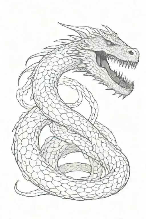 Jormungandr entwining the hand tattoo design idea