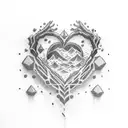 cold hands, hot heart tattoo design idea