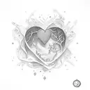 cold hands, hot heart tattoo design idea