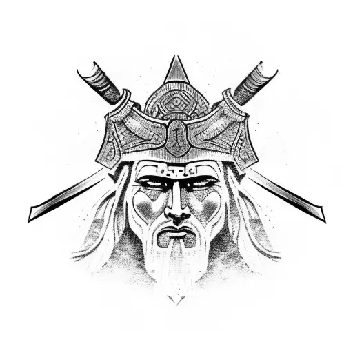 warrior who adopted the stoic philosophy tattoo design idea