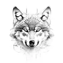 Wolf eagle tattoo design idea