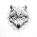 Wolf eagle tattoo design idea