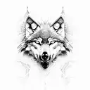 Wolf eagle tattoo design idea