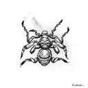 scorpion with name Kenneth  tattoo design idea