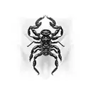 scorpion with name Kenneth  tattoo design idea
