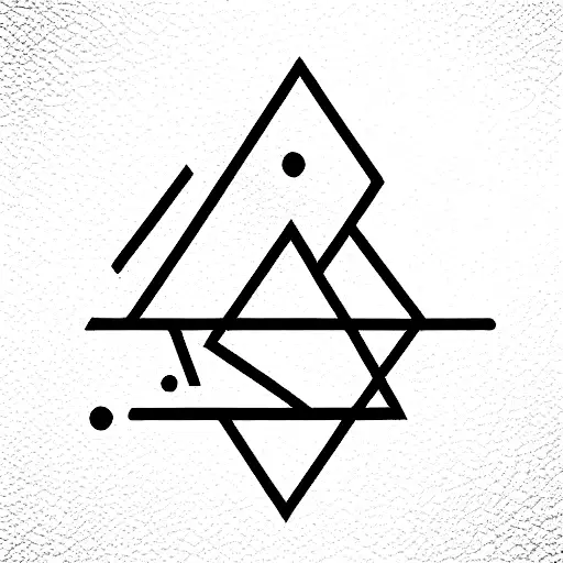 Geometric hipster tattoo design with eye, triangle Stock Vector | Adobe  Stock