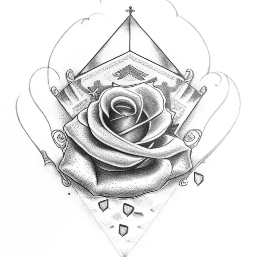 forearm sleeve with a dollar rose and clouds and a birthdate in Roman numerals  tattoo design idea