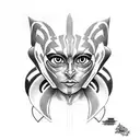  star wars ahsoka tattoo design idea