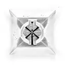 upside down cross with number 28 hanging from it, in front of a sand clock made out of a tree tattoo design idea