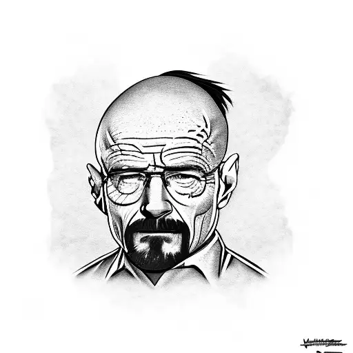 Walter White with New Mexico symbol tattoo design idea