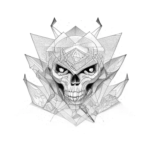 Dark Trapped behind Computer tattoo design idea