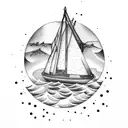 Sailing Boat, Ocean, Environmental, Trees, Time, Owl tattoo design idea