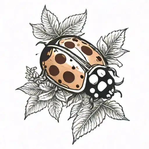 Ladybug tattoo design idea