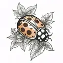 Ladybug tattoo design idea