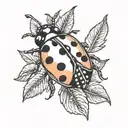 Ladybug tattoo design idea