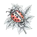 Ladybug tattoo design idea
