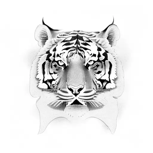 tiger and eagle back tattoo tattoo design idea