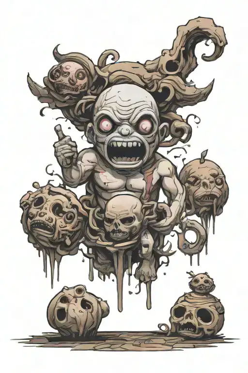 Binding of Isaac Charaktere tattoo design idea