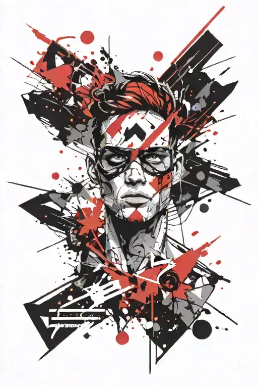 super hero tattoo design idea