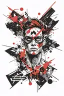 super hero tattoo design idea
