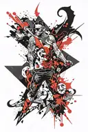 super hero tattoo design idea