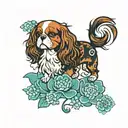 cavalier King Charles tattoo design idea