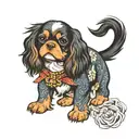cavalier King Charles tattoo design idea