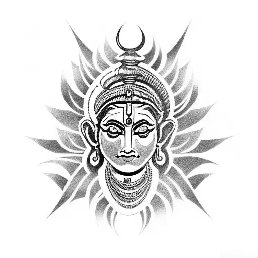 mahadev tattoo design idea