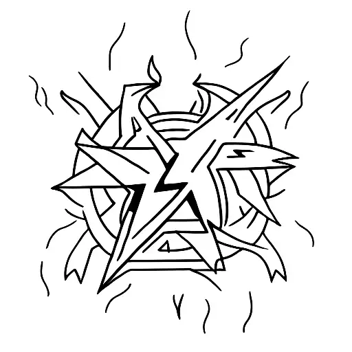 simple number 11 with lightning bolt symbol between the 1s tattoo design idea