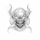 Word Serendipity around cerezos tattoo design idea