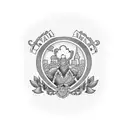 A argentina themed tatoo with my grandma's name "Alida" in it in cursive tattoo design idea