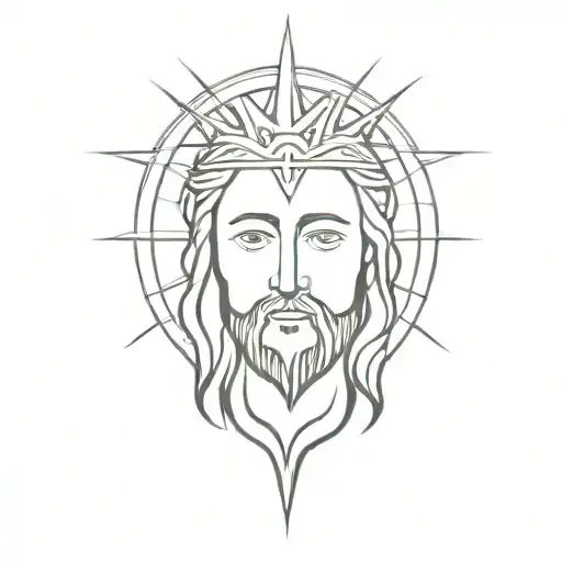 sacred heart of jesus christ tattoo design idea