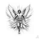 Icarus Falling tattoo design idea