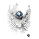 Icarus Falling tattoo design idea