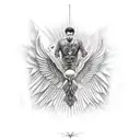 Icarus Falling tattoo design idea