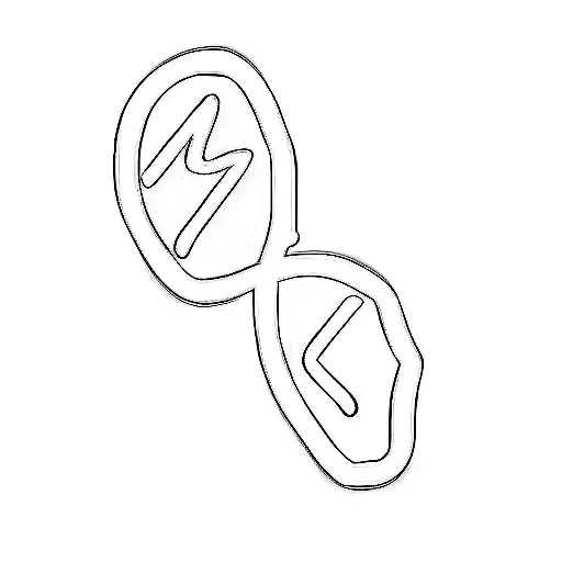 Infinity Symbol with the letter M on the left side, The letter L on the rightside. the letters should be cursive tattoo design idea