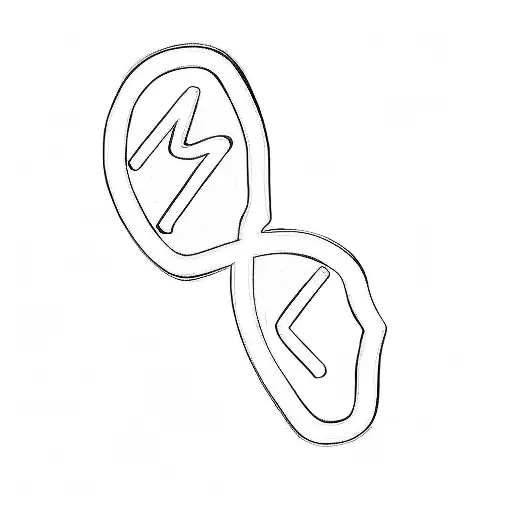 Infinity Symbol with the letter M on the left side, The letter L on the rightside. the letters should be cursive tattoo design idea
