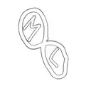 Infinity Symbol with the letter M on the left side, The letter L on the rightside. the letters should be cursive tattoo design idea