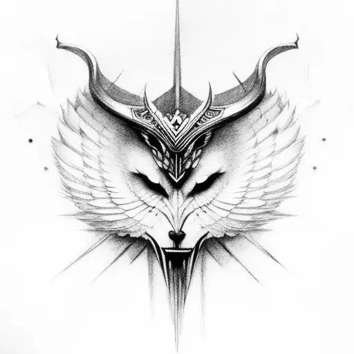 Norse, Valkyrie  tattoo design idea