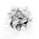 sky tattoo design idea